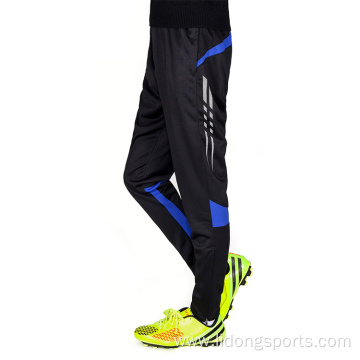 Custom Cheap Zipper Pocket Polyester Soccer Long Pants